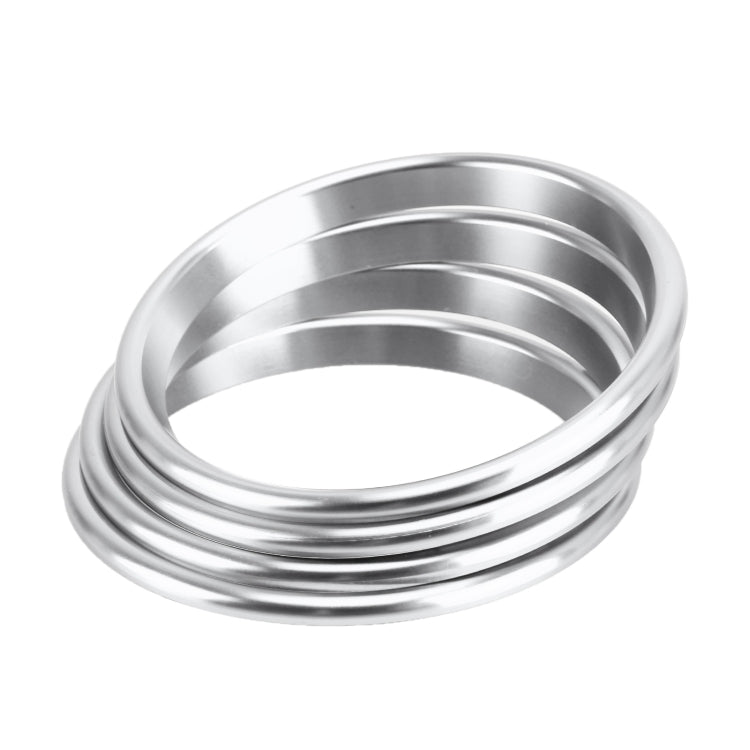 4 PCS Car Metal Air Outlet Decorative Outside Ring for Audi A3 / S3 / Q2L (Silver) - Decoration Rings by PMC TechLife | Online Shopping South Africa | PMC TechLife | Buy Now Pay Later Mobicred