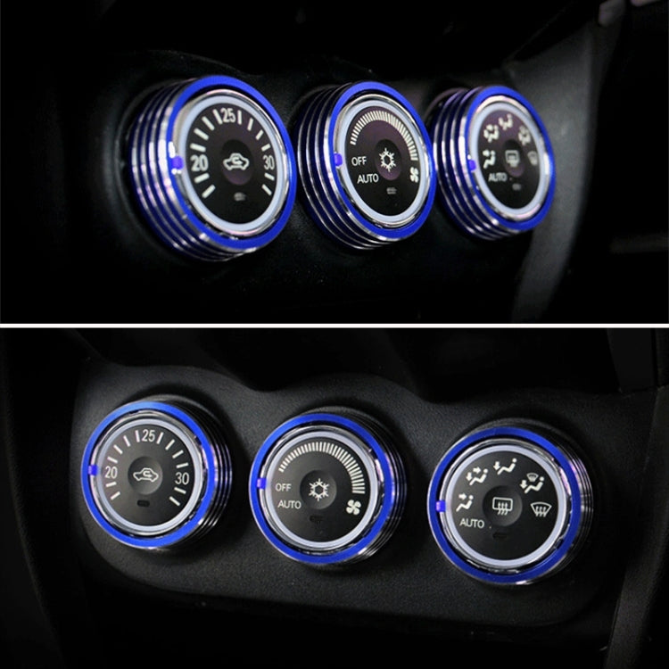 Car Metal Air Conditioner Knob Case for Mitsubishi ASX (Blue) - Decoration Rings by PMC TechLife | Online Shopping South Africa | PMC TechLife | Buy Now Pay Later Mobicred