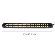 155mm DC12-24V / 2.2W Motorcycle LED Dynamic Blinker Side Lights Flowing Water Brake Lamp Turn Signal Light, Cable Length: 1m