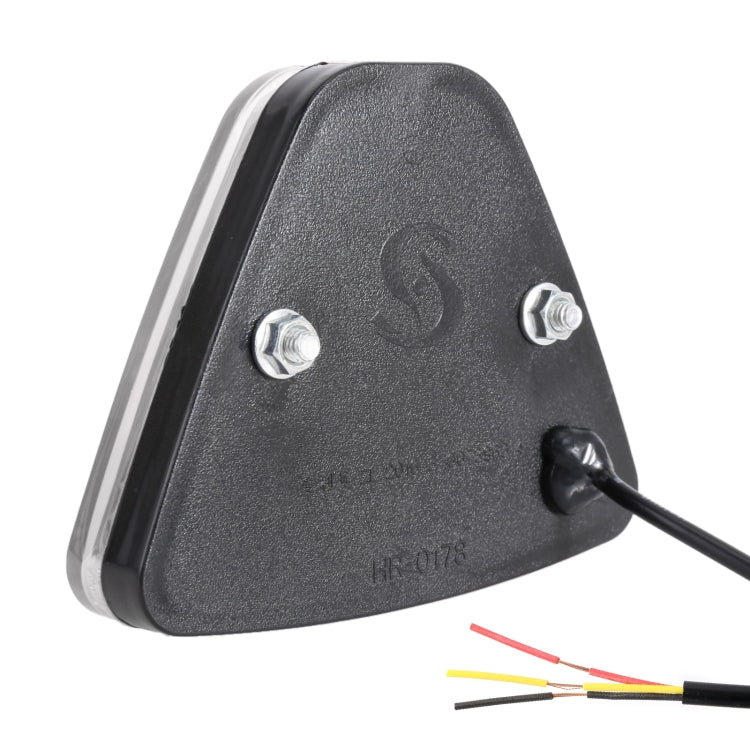 DC12V 1W Car Triangle Highlight Brake Lights Reversing Light with 20LEDs SMD-3528 (Transparent) - Brake Lights by PMC TechLife | Online Shopping South Africa | PMC TechLife | Buy Now Pay Later Mobicred