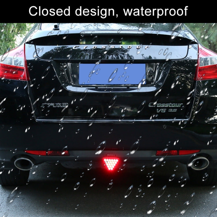 DC12V 1W Car Triangle Highlight Brake Lights Reversing Light with 20LEDs SMD-3528 (Transparent) - Brake Lights by PMC TechLife | Online Shopping South Africa | PMC TechLife | Buy Now Pay Later Mobicred