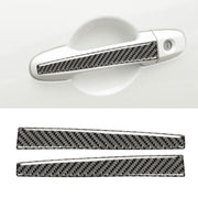 Car Carbon Fiber Door Handle Decorative Sticker for Subaru BRZ / Toyota 86 2013-2017, Left and Right Drive Universal (Black)