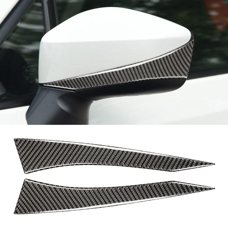 Car Carbon Fiber Rearview Mirror Anti-collision Strip for Subaru BRZ / Toyota 86 2013-2017, Left and Right Drive Universal (Black) - Car Interior Mouldings by PMC TechLife | Online Shopping South Africa | PMC TechLife | Buy Now Pay Later Mobicred