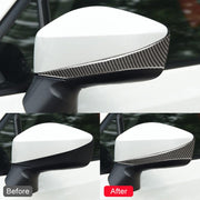 Car Carbon Fiber Rearview Mirror Anti-collision Strip for Subaru BRZ / Toyota 86 2013-2017, Left and Right Drive Universal (Black)