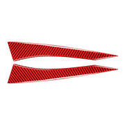 Car Carbon Fiber Rearview Mirror Anti-collision Strip for Subaru BRZ / Toyota 86 2013-2017, Left and Right Drive Universal (Red)
