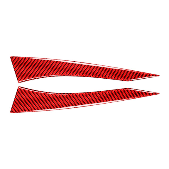 Car Carbon Fiber Rearview Mirror Anti-collision Strip for Subaru BRZ / Toyota 86 2013-2017, Left and Right Drive Universal (Red)
