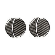 Car Carbon Fiber Central Control Air Outlet Decorative Sticker for Subaru BRZ / Toyota 86 2013-2020, Left and Right Drive Universal(Black)