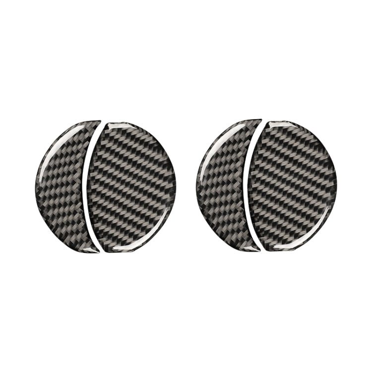 Car Carbon Fiber Central Control Air Outlet Decorative Sticker for Subaru BRZ / Toyota 86 2013-2020, Left and Right Drive Universal(Black)