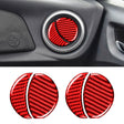 Car Carbon Fiber Central Control Air Outlet Decorative Sticker for Subaru BRZ / Toyota 86 2013-2020, Left and Right Drive Universal(Red) - Car Interior Mouldings by PMC TechLife | Online Shopping South Africa | PMC TechLife | Buy Now Pay Later Mobicred