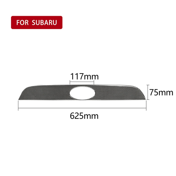 Car Carbon Fiber Rear Logo Decorative Strip for Subaru BRZ / Toyota 86 2013-2020, Left and Right Drive Universal(Black)