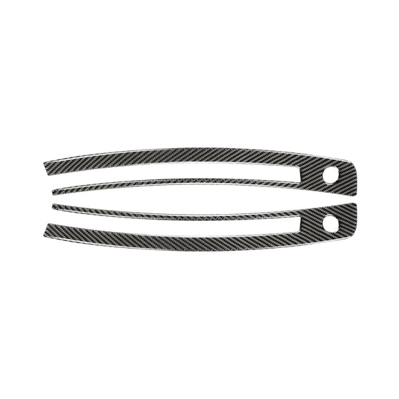Car Carbon Fiber Central Control Instrument Air Outlet Decorative Sticker for Subaru BRZ / Toyota 86 2013-2020, Left and Right Drive Universal (Black)