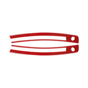 Car Carbon Fiber Central Control Instrument Air Outlet Decorative Sticker for Subaru BRZ / Toyota 86 2013-2020, Left and Right Drive Universal (Red)