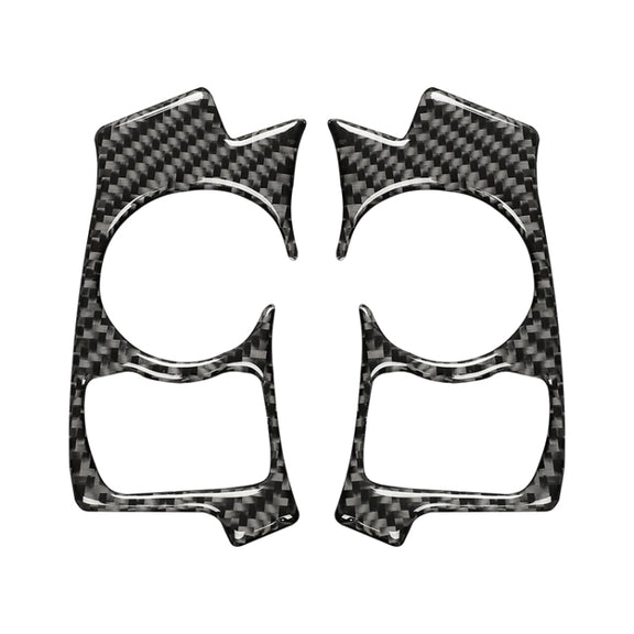 Car Carbon Fiber Steering Wheel Button Decorative Sticker for Lexus IS250 NX200 200t 300h 13-, Left Drive B Style