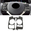 Car Carbon Fiber Steering Wheel Button Decorative Sticker for Lexus IS250 NX200 200t 300h 13-, Left Drive C Style - free shipping - PMC TechLife - Order now!