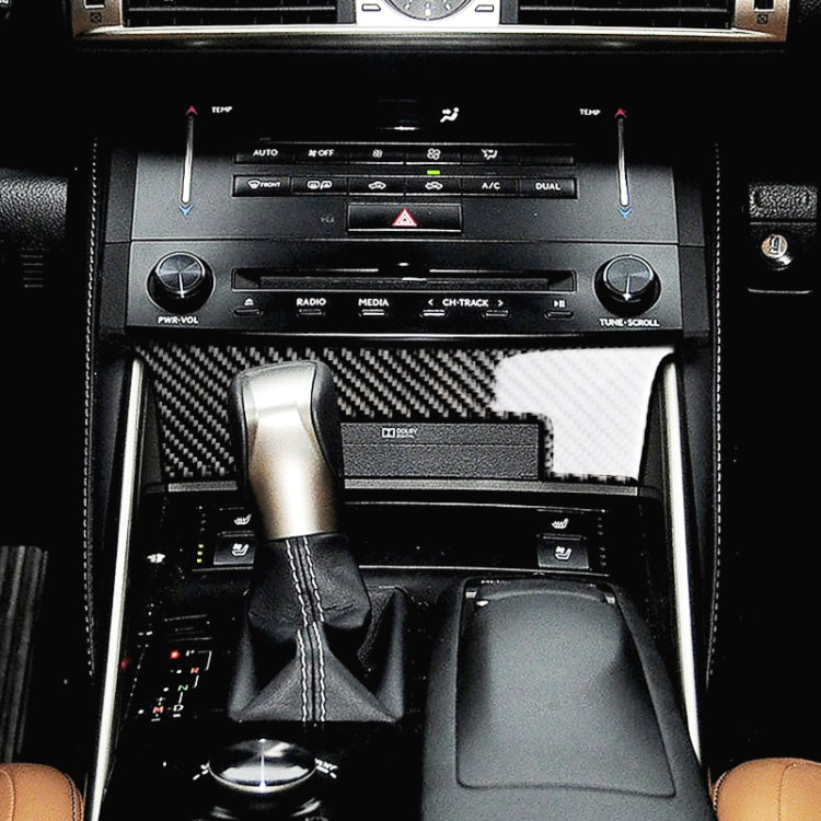 Car Carbon Fiber Central Control Panel Decorative Sticker for Lexus IS250 2013-, Left Drive A Style