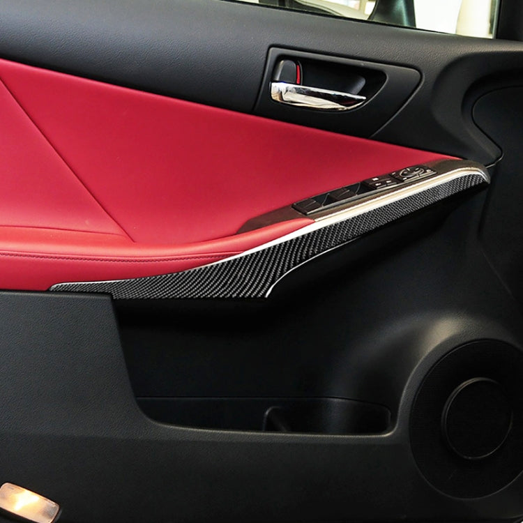 Car Carbon Fiber Door Decorative Strip for Lexus IS250 2013-, Left Drive - Car Interior Mouldings by PMC TechLife | Online Shopping South Africa | PMC TechLife | Buy Now Pay Later Mobicred