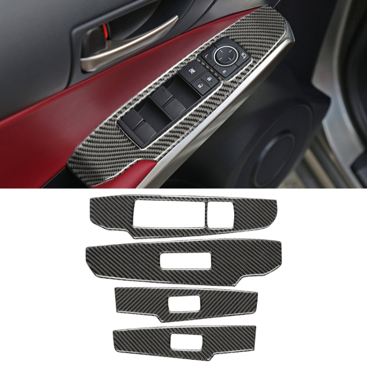 Car Carbon Fiber Window Glass Lifting Panel Button Decorative Sticker for Lexus IS250 2013-, Left Drive A Style - Car Interior Mouldings by PMC TechLife | Online Shopping South Africa | PMC TechLife | Buy Now Pay Later Mobicred