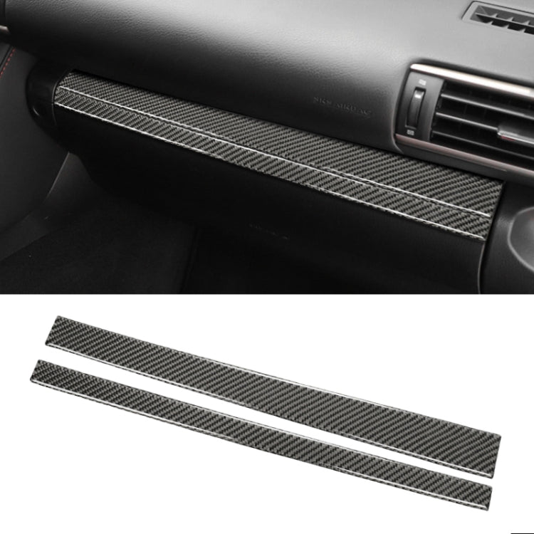 Car Carbon Fiber Storage Box Decorative Strip for Lexus IS250 2013-, Left Drive - Car Interior Mouldings by PMC TechLife | Online Shopping South Africa | PMC TechLife | Buy Now Pay Later Mobicred