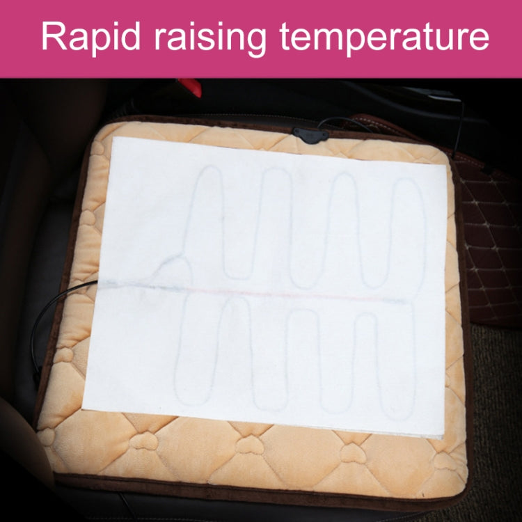 Car USB Seat Heater Cushion Warmer Cover Winter Heated Warm Mat, Style: Square (Black) - Seat Accessories by PMC Jewellery | Online Shopping South Africa | PMC Jewellery | Buy Now Pay Later Mobicred
