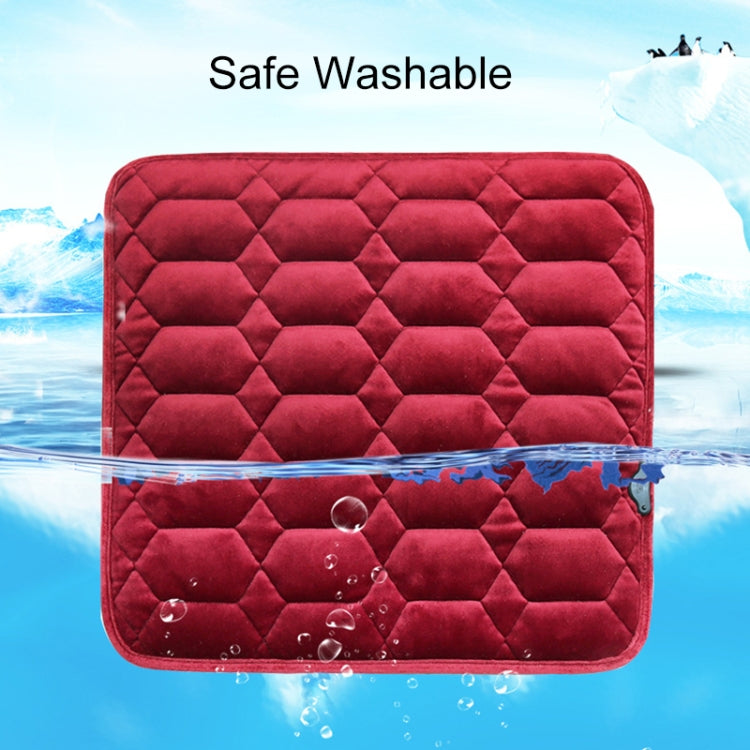 Car USB Seat Heater Cushion Warmer Cover Winter Heated Warm Mat, Style: Heart Shape (Black) - Seat Accessories by PMC Jewellery | Online Shopping South Africa | PMC Jewellery | Buy Now Pay Later Mobicred