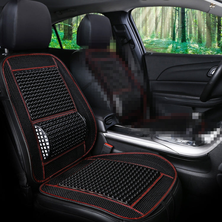 Car Seat Covers Summer Cool Imitation Wooden Beads Ventilation Breathable Seat Cushion(Black) - Seat Accessories by PMC TechLife | Online Shopping South Africa | PMC TechLife | Buy Now Pay Later Mobicred