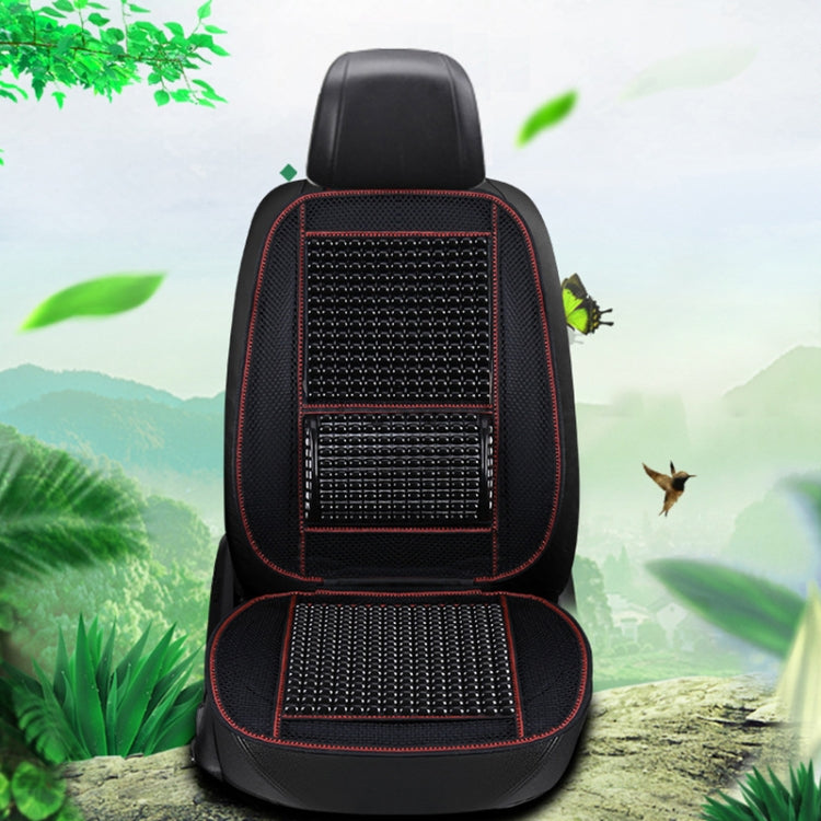 Car Seat Covers Summer Cool Imitation Wooden Beads Ventilation Breathable Seat Cushion(Black) - Seat Accessories by PMC TechLife | Online Shopping South Africa | PMC TechLife | Buy Now Pay Later Mobicred
