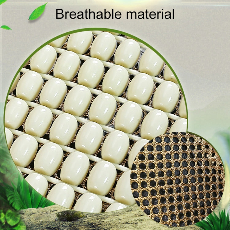 Car Seat Covers Summer Cool Imitation Wooden Beads Ventilation Breathable Seat Cushion(Coffee)