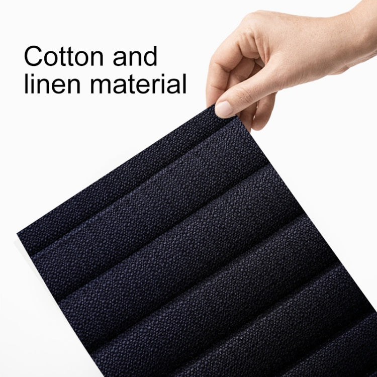 Car Four Seasons Linen Fabric Front Seat Cushion (Blue) - Seat Accessories by PMC Jewellery | Online Shopping South Africa | PMC Jewellery | Buy Now Pay Later Mobicred