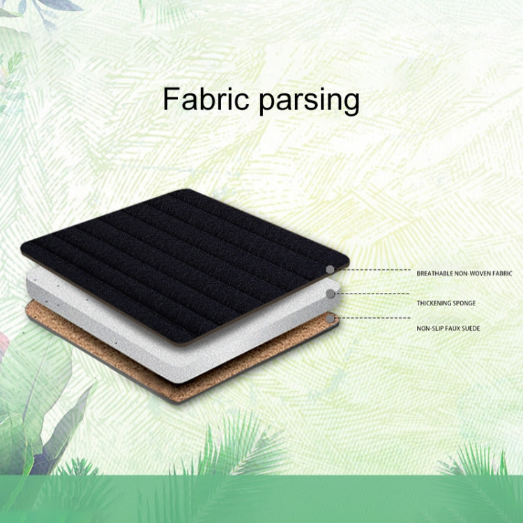 Car Four Seasons Linen Fabric Front Seat Cushion (Wine Red) - Seat Accessories by PMC Jewellery | Online Shopping South Africa | PMC Jewellery | Buy Now Pay Later Mobicred