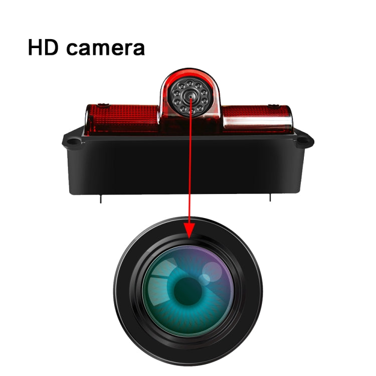PZ467 Car Water-resistant 170 Degree Brake Light View Camera + 7 inch Rearview Monitor for Chevrolet