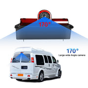 PZ467 Car Water-resistant 170 Degree Brake Light View Camera + 7 inch Rearview Monitor for Chevrolet
