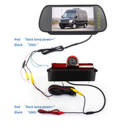 PZ467 Car Water-resistant 170 Degree Brake Light View Camera + 7 inch Rearview Monitor for Chevrolet