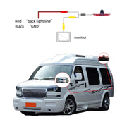PZ467 Car Water-resistant 170 Degree Brake Light View Camera + 7 inch Rearview Monitor for Chevrolet