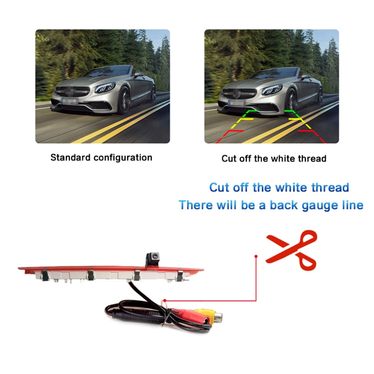 PZ468 Car Waterproof 170 Degree Brake Light View Camera for Mercedes-Benz Vito 2016 - Rear View Cameras by PMC TechLife | Online Shopping South Africa | PMC TechLife | Buy Now Pay Later Mobicred