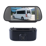 PZ469 Car Water-resistant 170 Degree Brake Light View Camera + 7 inch Rearview Monitor for Nissan N200 2010-2017