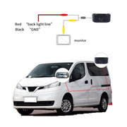 PZ469 Car Water-resistant 170 Degree Brake Light View Camera + 7 inch Rearview Monitor for Nissan N200 2010-2017