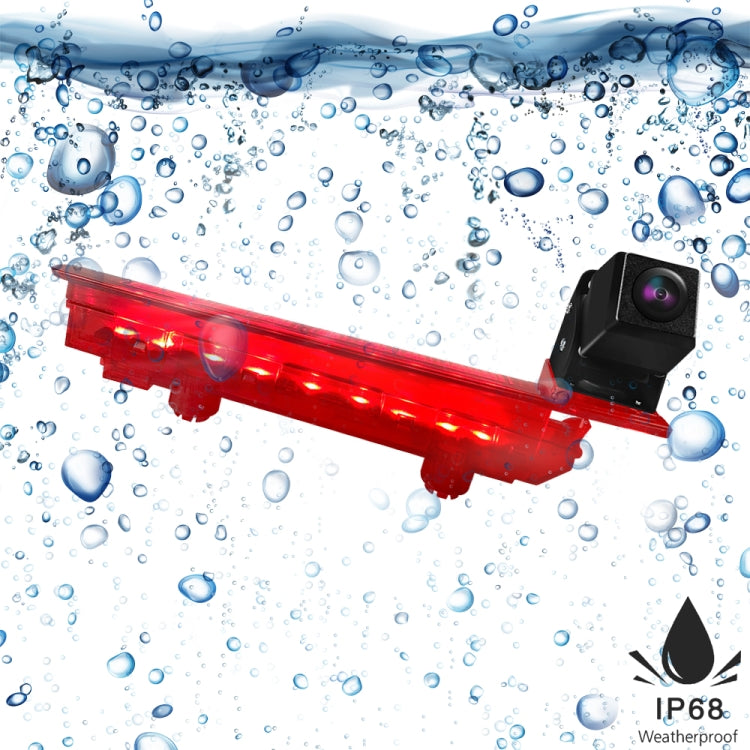 PZ470 Car Waterproof 170 Degree Brake Light View Camera + 7 inch Rearview Monitor for Volkswagen T5 / T6 2010-2017 - Rear View Cameras by PMC TechLife | Online Shopping South Africa | PMC TechLife | Buy Now Pay Later Mobicred