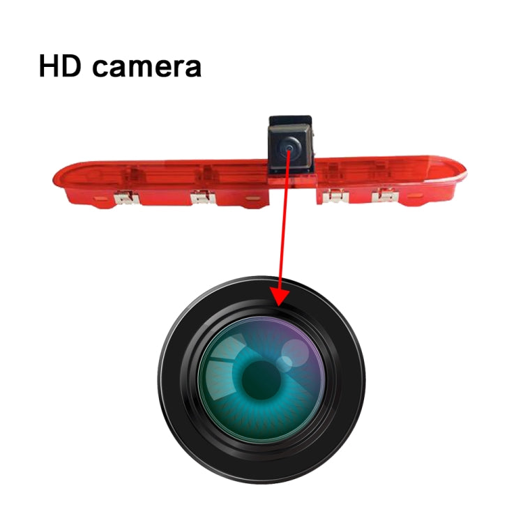 PZ471 Car Water-resistant 170 Degree Brake Light View Camera + 7 inch Rearview Monitor for Citroen / Peugeot / Toyota