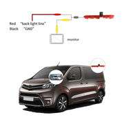 PZ471 Car Water-resistant 170 Degree Brake Light View Camera + 7 inch Rearview Monitor for Citroen / Peugeot / Toyota
