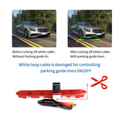 PZ471 Car Water-resistant 170 Degree Brake Light View Camera + 7 inch Rearview Monitor for Citroen / Peugeot / Toyota