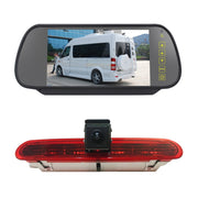 PZ472 Car Water-resistant 170 Degree Brake Light View Camera + 7 inch Rearview Monitor for Fiat / Opel