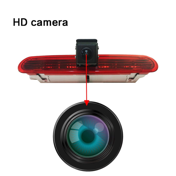 PZ472 Car Water-resistant 170 Degree Brake Light View Camera + 7 inch Rearview Monitor for Fiat / Opel
