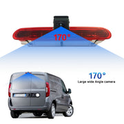 PZ472 Car Water-resistant 170 Degree Brake Light View Camera + 7 inch Rearview Monitor for Fiat / Opel
