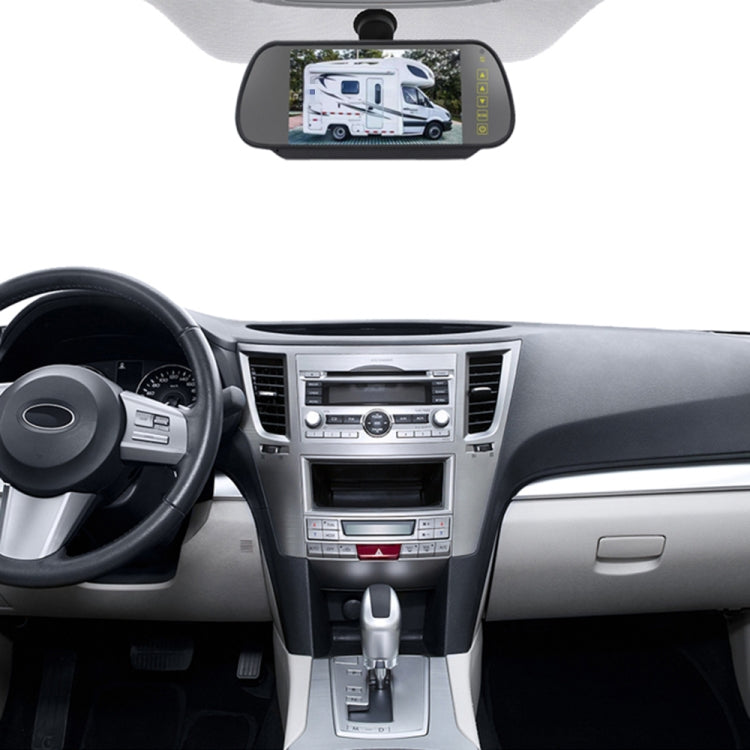 PZ473 Car Water-resistant 170 Degree Brake Light View Camera + 7 inch Rearview Monitor for Volkswagen T6 Single Door