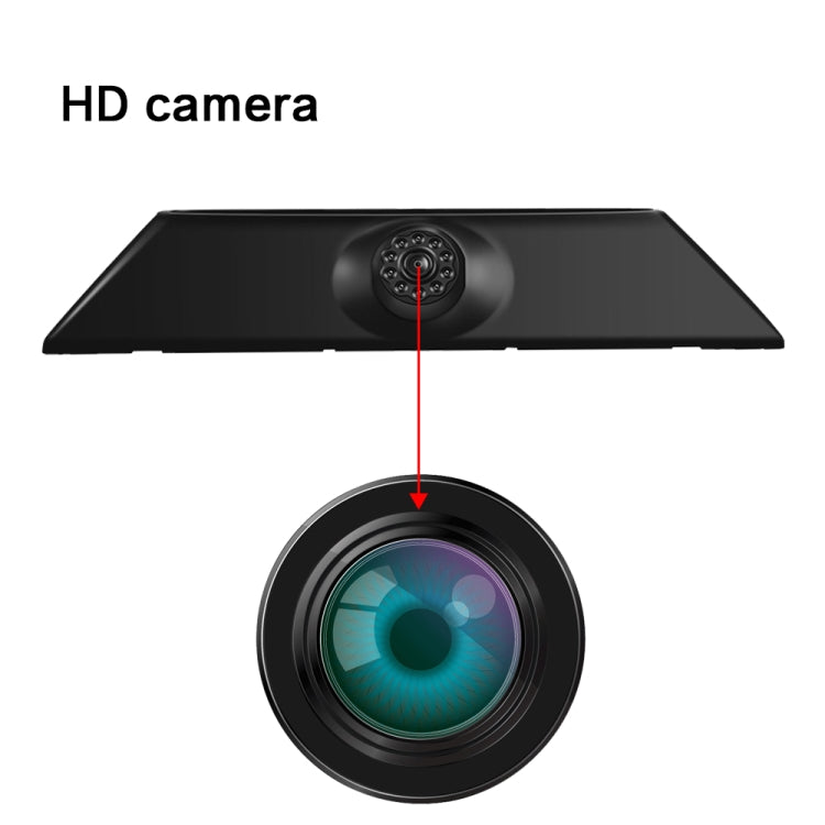 PZ474 Car Water-resistant 170 Degree Brake Light View Camera + 7 inch Rearview Monitor for Iveco Daily 4 Gen