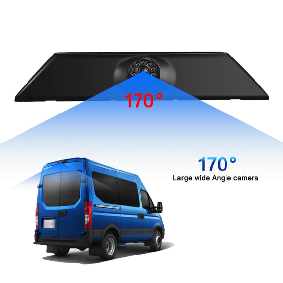 PZ474 Car Water-resistant 170 Degree Brake Light View Camera + 7 inch Rearview Monitor for Iveco Daily 4 Gen