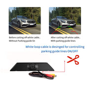 PZ474 Car Water-resistant 170 Degree Brake Light View Camera + 7 inch Rearview Monitor for Iveco Daily 4 Gen