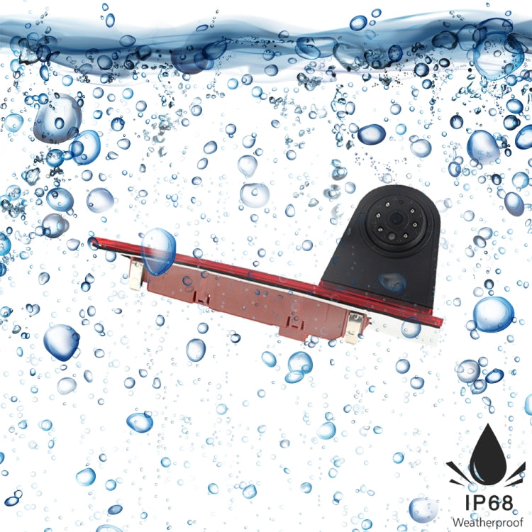 PZ477 Car Waterproof 170 Degree Brake Light View Camera for Ford Transit Custom - Rear View Cameras by PMC TechLife | Online Shopping South Africa | PMC TechLife | Buy Now Pay Later Mobicred