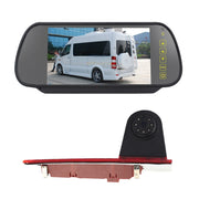 PZ477 Car Water-resistant 170 Degree Brake Light View Camera + 7 inch Rearview Monitor for Ford Transit Custom