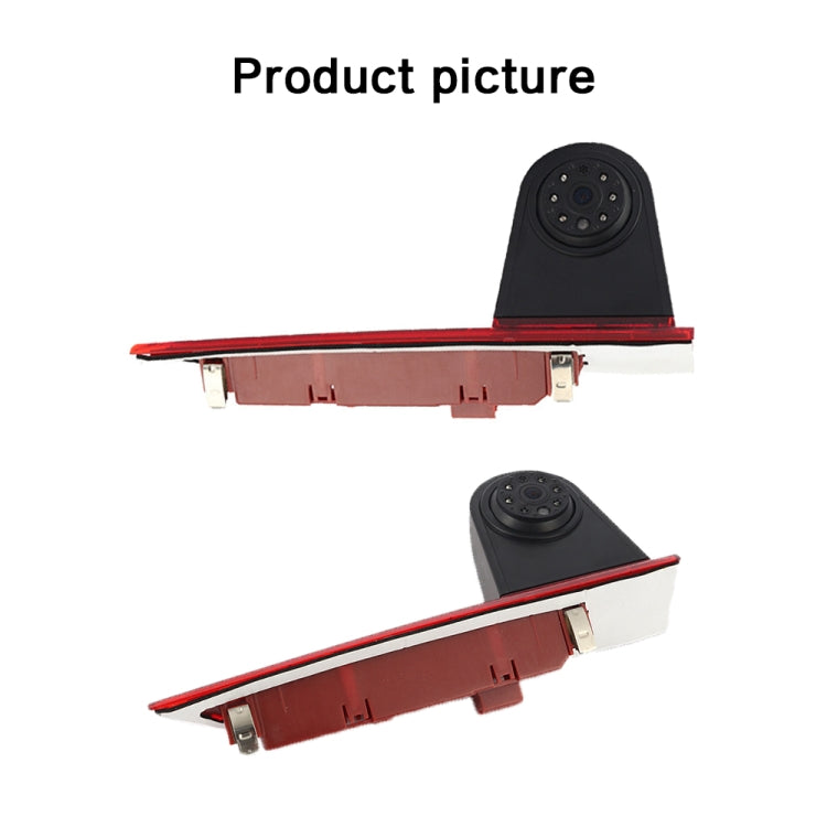 PZ477 Car Water-resistant 170 Degree Brake Light View Camera + 7 inch Rearview Monitor for Ford Transit Custom